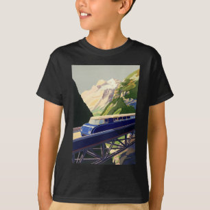 Camiseta Vintage Europe Rail Viagem