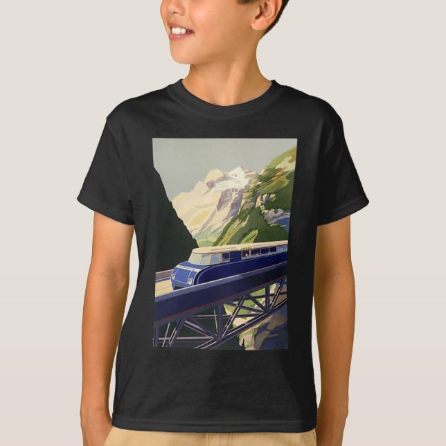 Camiseta Vintage Europe Rail Viagem (Frente)