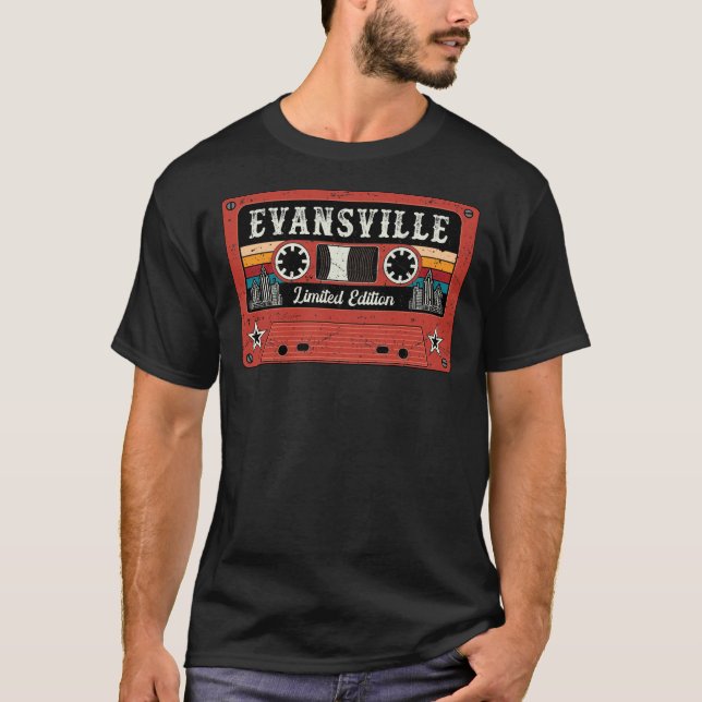 Camiseta Vintage Evansville (Frente)
