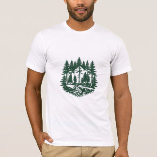 Camiseta Vintage Evergreen Forest