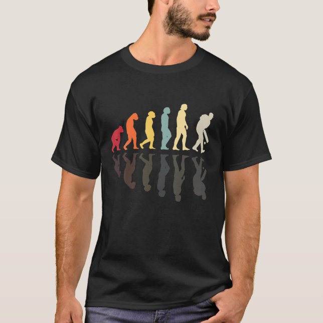Camiseta Vintage Evolution Cricket Batting Hobby (Frente)