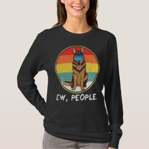 Camiseta Vintage Ew Pessoas German shepherd Cachorro Vestin