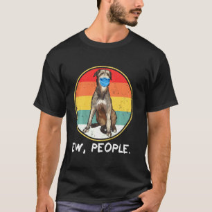 Camiseta Vintage Ew Pessoas Irish Wolfhound Dog Vestindo Fa