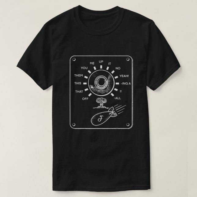Camiseta Vintage F Bomb Seletor T Shirt (Frente do Design)