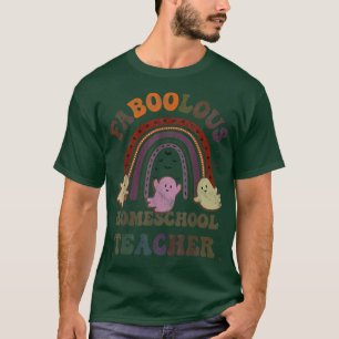 Camiseta Vintage FaBOOlous HOMESCHOOL TEACHER Figurume Isto