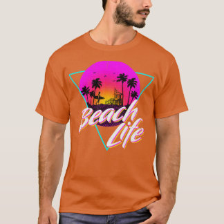 Camiseta Vintage Fade Beach Life design