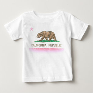 Camiseta Vintage Fade California Flag