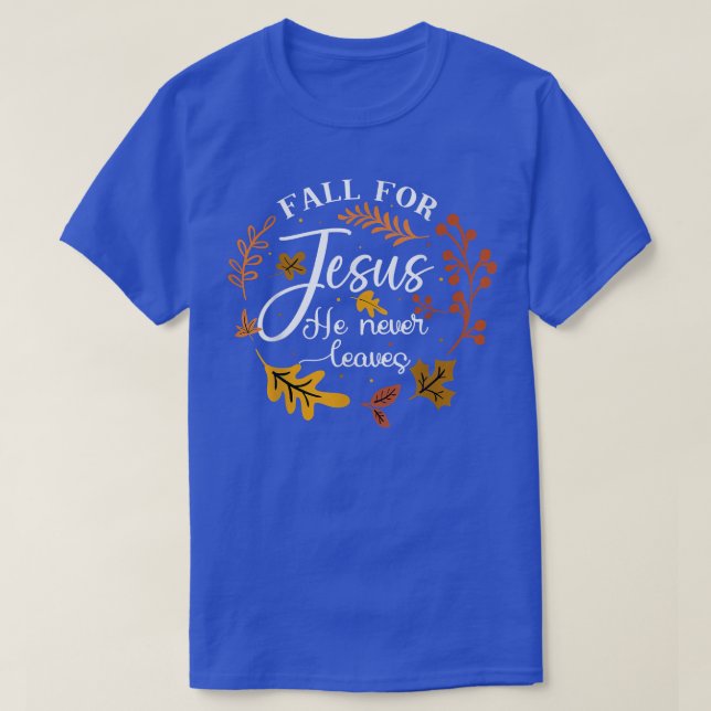 Camiseta Vintage Fall Leaves Autumn Christian Saying Religi (Frente do Design)