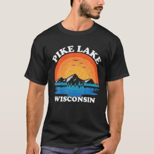 Camiseta Vintage Family Vacage Retro Wisconsin Pike Lake