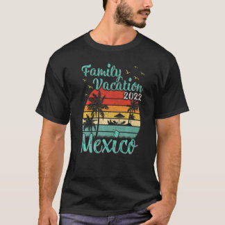 Camiseta Vintage Family Vacation 2022 Florida Mexico Beach