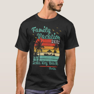 Camiseta Vintage Family Vacation 2022 Florida Siesta Key Be