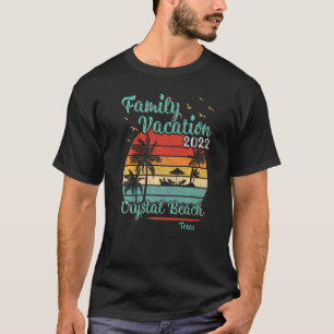 Camiseta Vintage Family Vacation 2022 Texas Crystal Beach