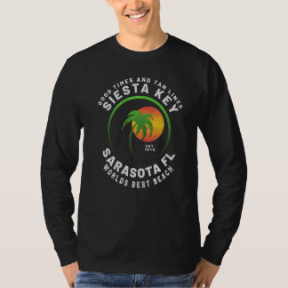 Camiseta Vintage Family Vacation Viagem Florida Siesta Key