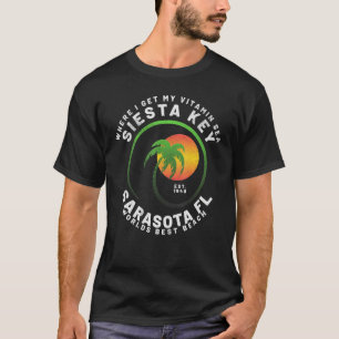 Camiseta Vintage Family Vacation Viagem Florida Siesta Key
