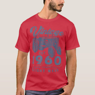 Camiseta Vintage Farmer Trator estabeleceu 1960 62º Nascime