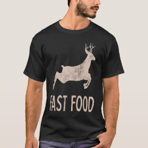 Camiseta Vintage Fast Comida Caçador de Veados me caçando