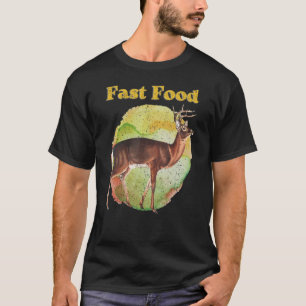 Camiseta Vintage Fast Comida Funny Deer Hunason Deer H