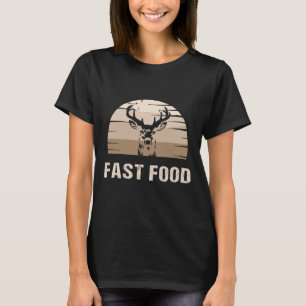 Camiseta Vintage Fast Comida Hunter Deer Hunter