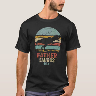 Camiseta Vintage Fathersaurus Rex Dinosaur Figurume Família