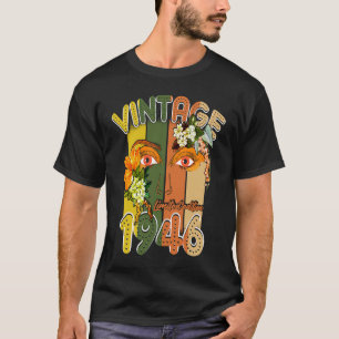 Camiseta Vintage Feita Em 1946 77º Aniversário, 77 Anos De 