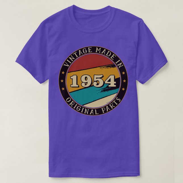 Camiseta Vintage Feita Em 1954 (Frente do Design)