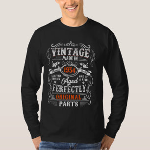 Camiseta Vintage Feita Em 1954, Aniversário De 70, Oferece 