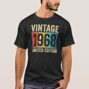 Camiseta Vintage Feita Em 1968, Presentes De 55 Anos, Retro