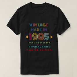 Camiseta Vintage Feita Em 1985