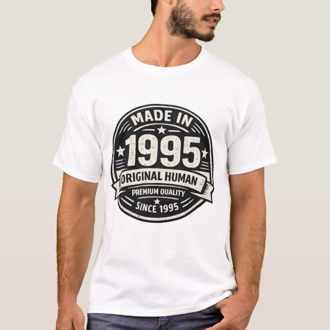 Camiseta Vintage Feita em 1995 (Frente)