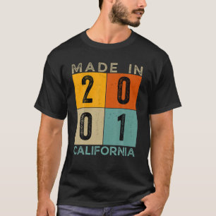 Camiseta Vintage Feita Na Califórnia Em 2001, Pássaro De 20