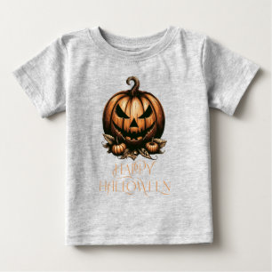 Camiseta Vintage feliz abóbora do Halloween