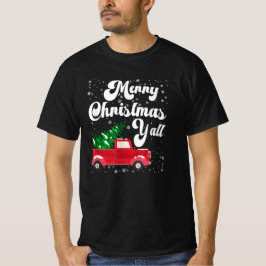 Camiseta Vintage Felry Christmas Red Truck Old Fashied