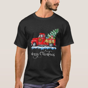 Camiseta Vintage Felry Christmas Red Truck Old Fashiked Ch