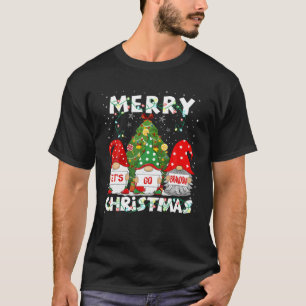 Camiseta Vintage Felry Christmas Vamos Go Gnomies Brandon A