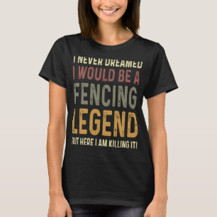 Camiseta Vintage Fencer de Legenda de Esgrima