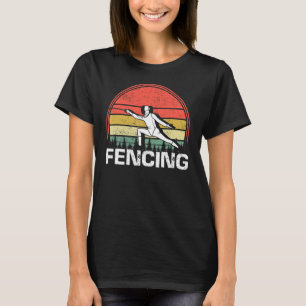 Camiseta Vintage Fencer Retro Esportivo Duel Fight Ort