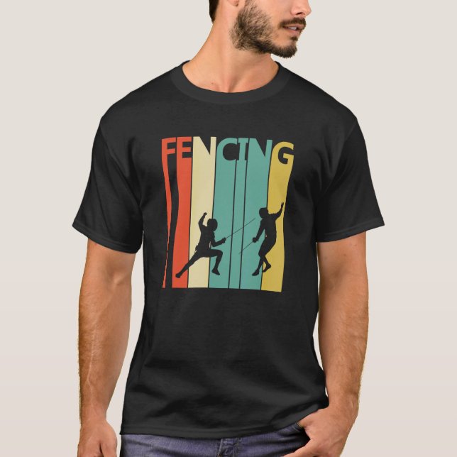 Camiseta Vintage Fencing Sport (Frente)