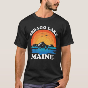 Camiseta Vintage Férias Familiares Retro Sebago Maine Lake