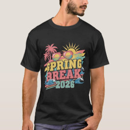 Camiseta Vintage Festa na Praia Férias de Primaver