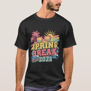 Camiseta Vintage Festa na Praia Férias de Primaver