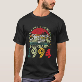 Camiseta Vintage, fevereiro de 1994, aniversário de 30 anos