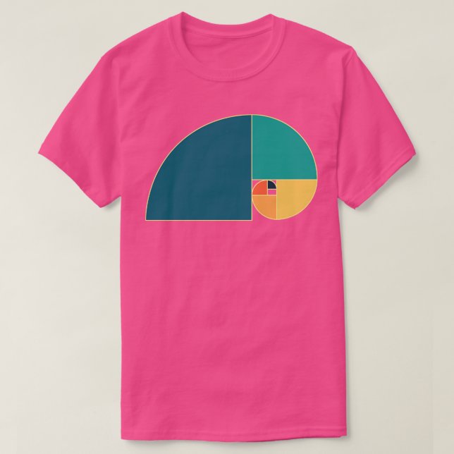 Camiseta Vintage Fibonacci Espiral (Frente do Design)