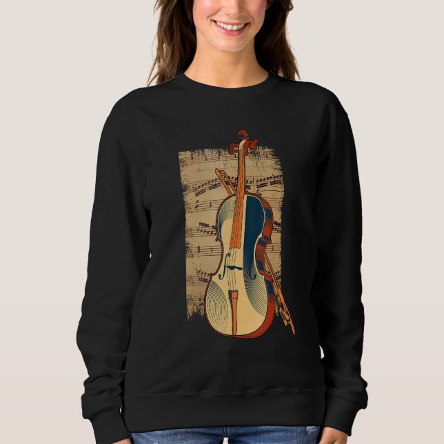 Camiseta Vintage Fiddle Stringing Instrumento Fiddle Violin (Frente)