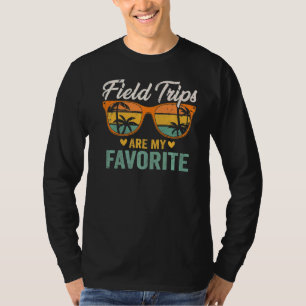 Camiseta Vintage Field Trips É Meu Campo Escolar Favorito
