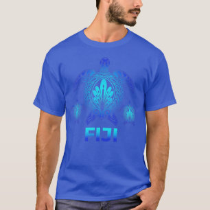 Camiseta Vintage Fiji Ocean Blue Sea Turtle Souvenirs