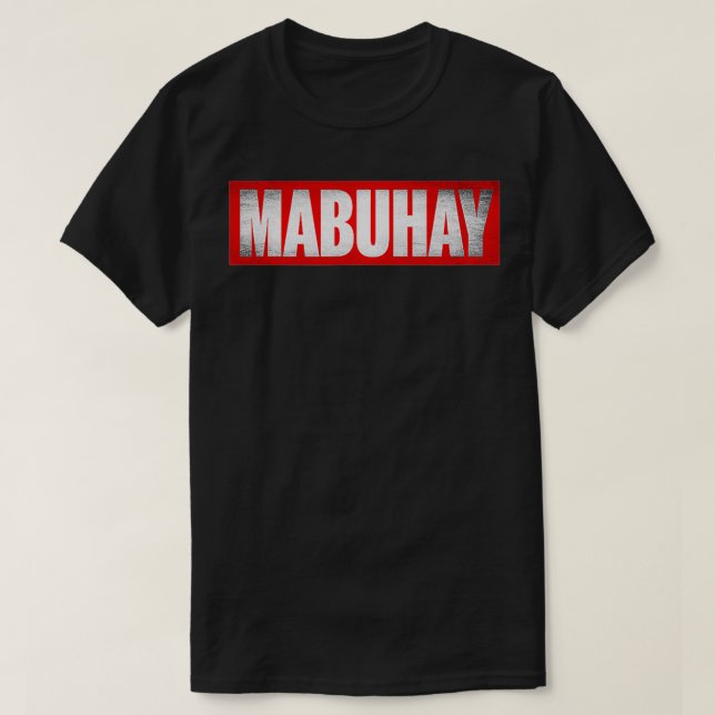 Camiseta Vintage Filipino Mabuhay  (Frente do Design)