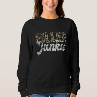 Camiseta Vintage Filler Junkie Lip Filler Enfermeira Leopar
