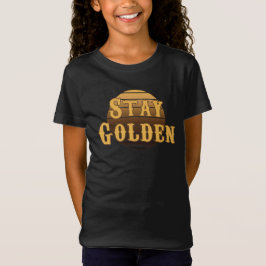 Camiseta vintage fique dourado
