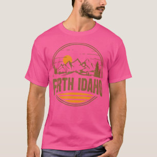 Camiseta Vintage Firth Idaho Mountain Hiking Souvenir Impre