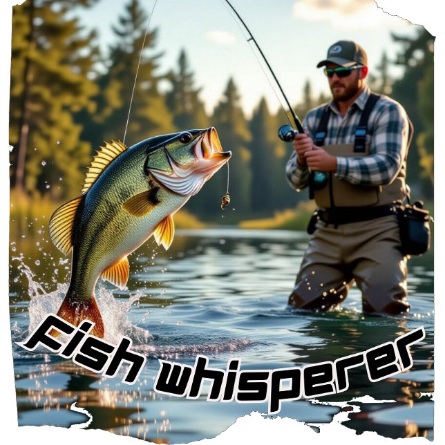 Camiseta Vintage Fish Whisperer (Criador carregado)